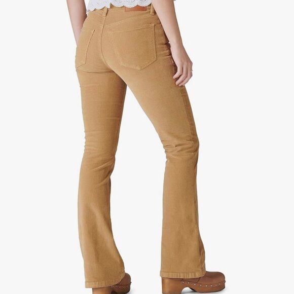 Corduroy High Rise Flare Jeans - Picture 1 of 15